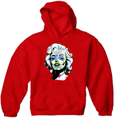 Marilyn Monroe Sugar Skull Face Adult Hoodie