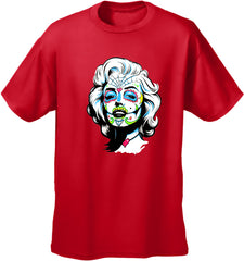 Marilyn Monroe Sugar Skull Face Men's T-Shirt