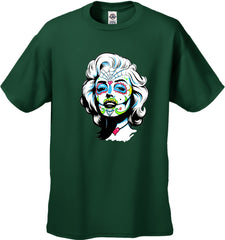 Marilyn Monroe Sugar Skull Face Men's T-Shirt