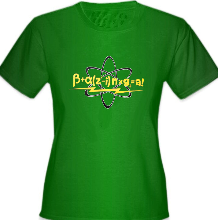 Math Equation From Girl's T-Shirt