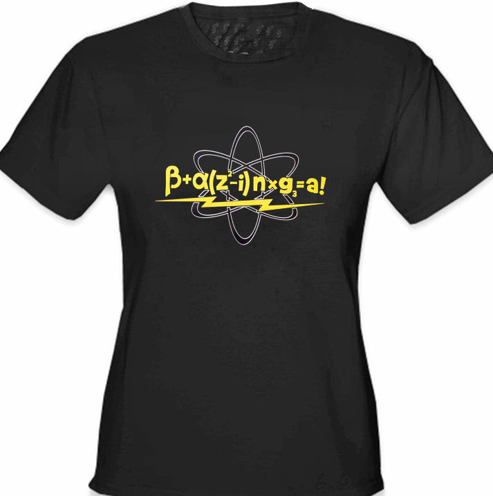 Math Equation From Girl's T-Shirt