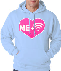 Me + Wifi = <3 Adult Hoodie