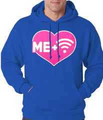 Me + Wifi = <3 Adult Hoodie