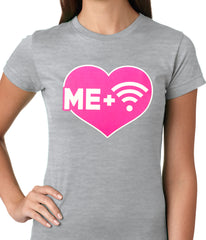 Me + Wifi = <3 Ladies T-shirt