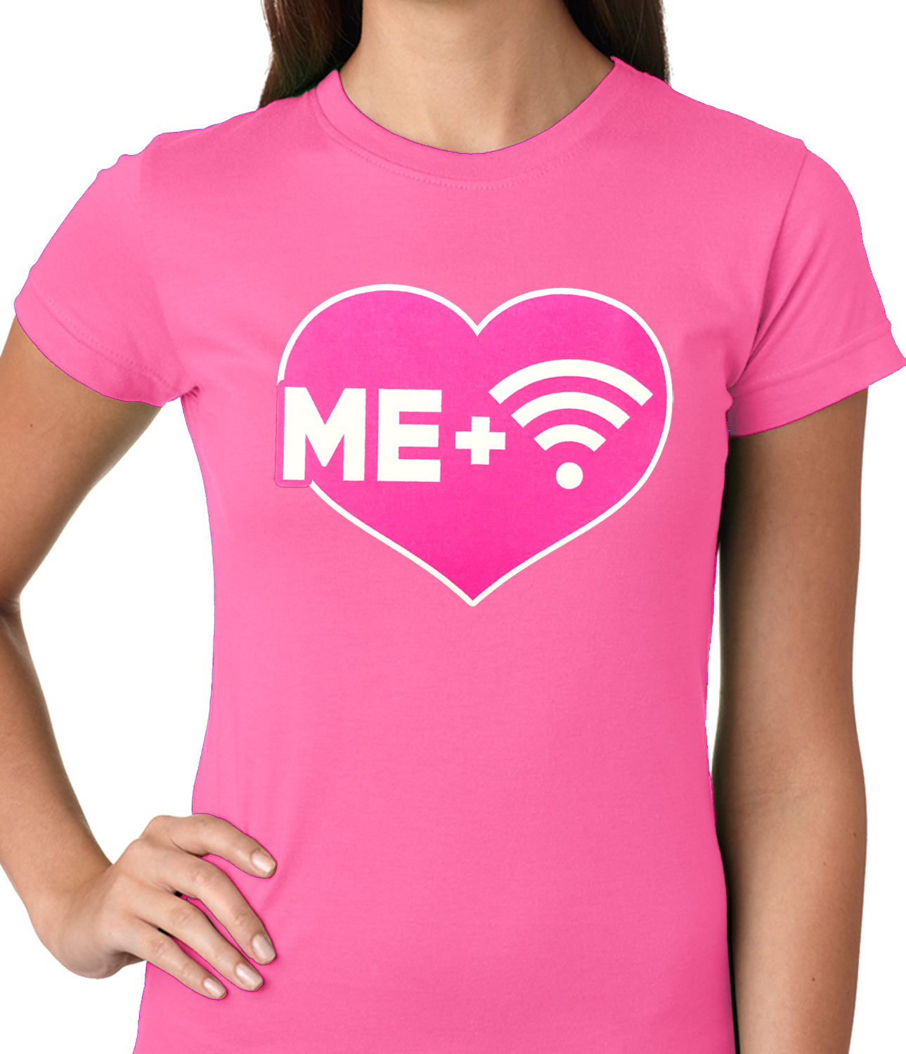 Me + Wifi = <3 Ladies T-shirt