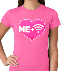Me + Wifi = <3 Ladies T-shirt