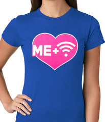 Me + Wifi = <3 Ladies T-shirt