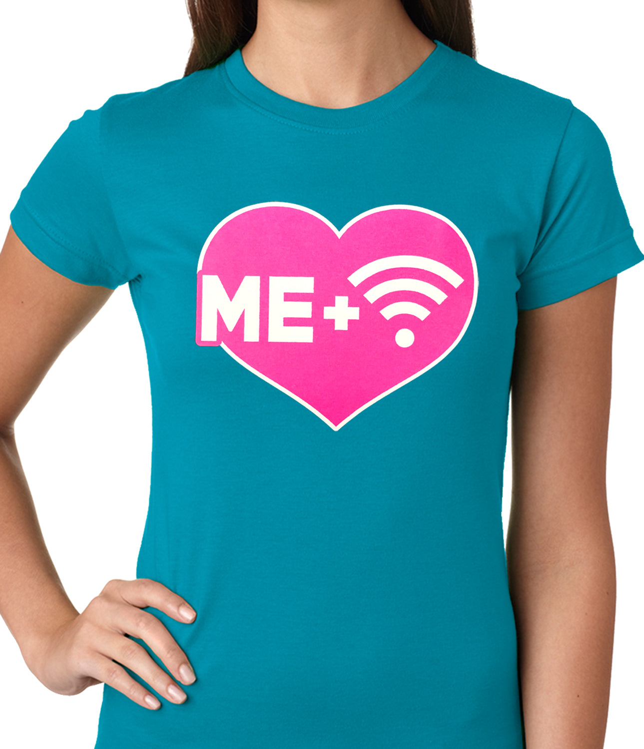 Me + Wifi = <3 Ladies T-shirt