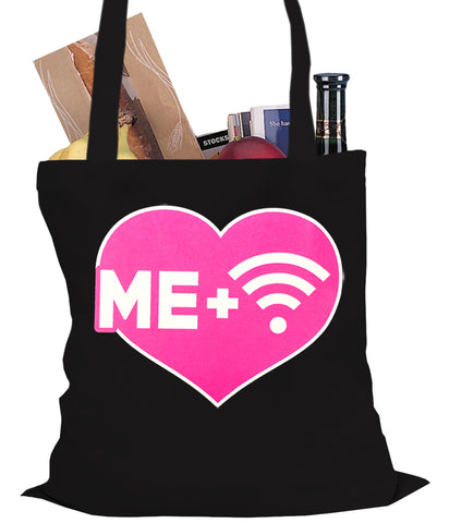 Me + Wifi = <3 Tote Bag