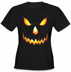 Mean Pumpkin Head Girls T-Shirt 