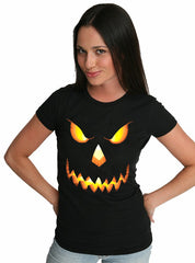 Mean Pumpkin Head Girls T-Shirt
