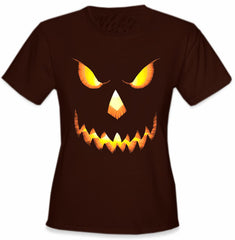 Mean Pumpkin Head Girls T-Shirt