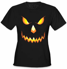 Mean Pumpkin Head Girls T-Shirt