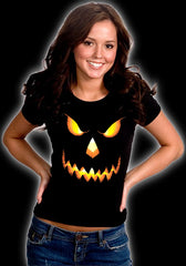 Mean Pumpkin Head Girls T-Shirt