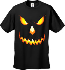 Mean Pumpkin Head Halloween Men's T-Shirt 