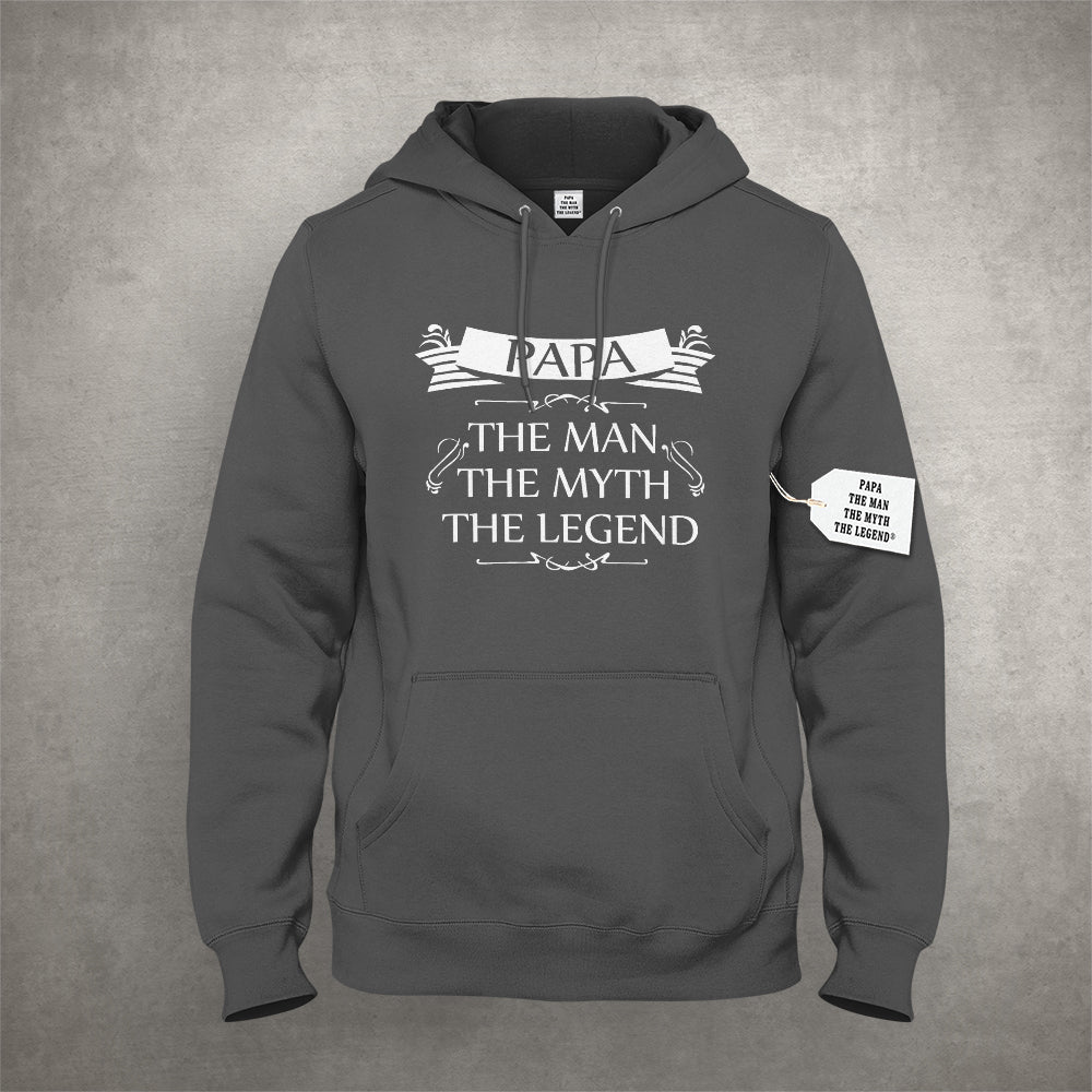 Mens Papa - The Man, The Myth, The Legend Fathers Day Adult Hoodie