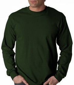 Mens Premium Long Sleeve T-Shirt (Forest Green)