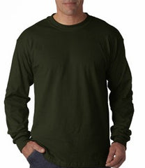 Mens Premium Long Sleeve T-Shirt (Forest Green)