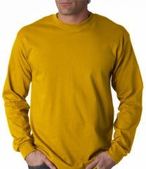 Mens Premium Long Sleeve T-Shirt (Gold)