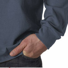 Mens Premium Long Sleeve T-Shirt (Indigo Blue)