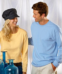 Mens Premium Long Sleeve T-Shirt (Indigo Blue)