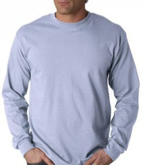 Mens Premium Long Sleeve T-Shirt (Light Blue)