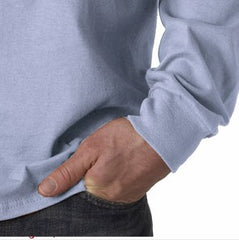 Mens Premium Long Sleeve T-Shirt (Light Blue)