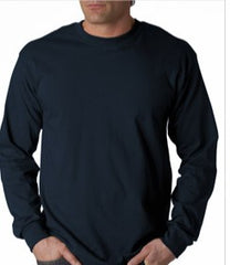 Mens Premium Long Sleeve T-Shirt (Navy)