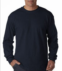Mens Premium Long Sleeve T-Shirt (Navy)