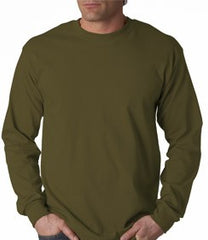 Mens Premium Long Sleeve T-Shirt (Olive)