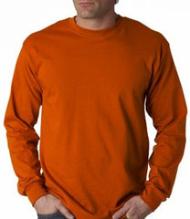 Mens Premium Long Sleeve T-Shirt (Orange)