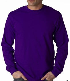 Mens Premium Long Sleeve T-Shirt (Purple)