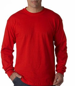 Mens Premium Long Sleeve T-Shirt (Red)