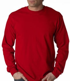 Mens Premium Long Sleeve T-Shirt (Red)