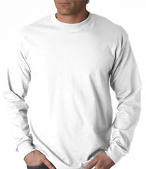 Mens Premium Long Sleeve T-Shirt (White)