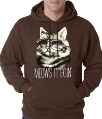 Meow's It Going Funny Cat Adult Hoodie