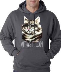Meow's It Going Funny Cat Adult Hoodie