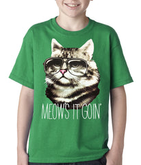 Meow's It Going Funny Cat Kids T-shirt
