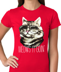 Meow's It Going Funny Cat Ladies T-shirt