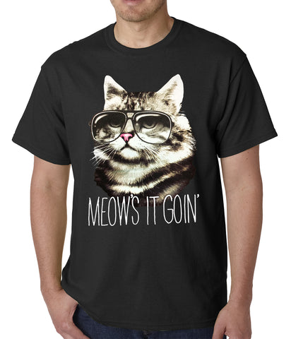 Meow's It Going Funny Cat Mens T-shirt