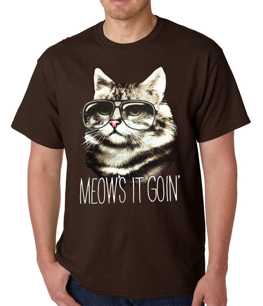 Meow's It Going Funny Cat Mens T-shirt –