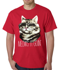 Meow's It Going Funny Cat Mens T-shirt