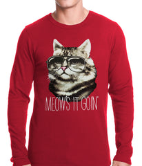 Meow's It Going Funny Cat Thermal Shirt