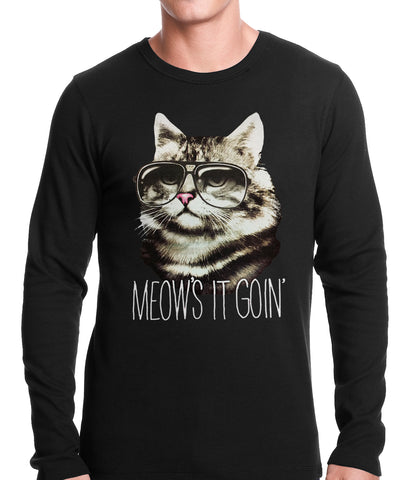 Meow's It Going Funny Cat Thermal Shirt