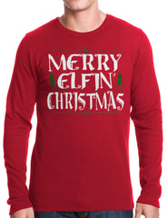 Merry Elfin' Christmas Funny Thermal Longsleeve Shirt