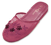 Mesh Chinese Slippers (Hot Pink)