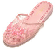 Mesh Chinese Slippers (Pink)