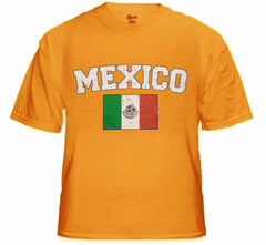 Mexico Vintage Flag International Mens T-Shirt