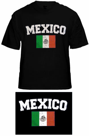 Mexico Vintage Flag International Mens T-Shirt