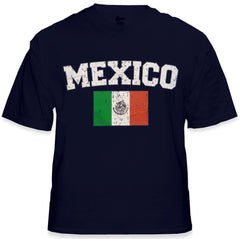 Mexico Vintage Flag International Mens T-Shirt